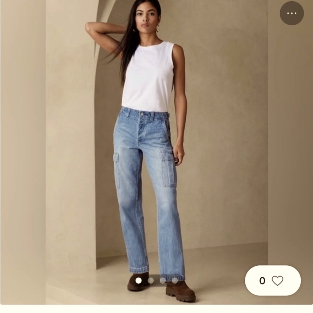 Cargo Jeans! Utility Pants Wide Leg Jean SOLD OUT @Banana Republic